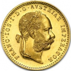 Золотая монета Дукат, Новодел, Австрия. Modern restrike Ducat.